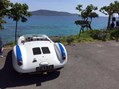 Porsche 550 Spyder at the sea