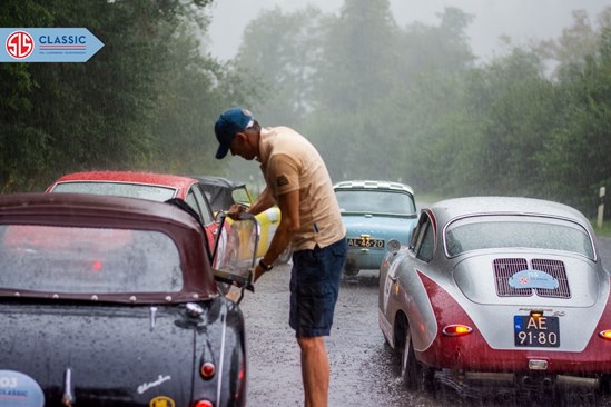 1e dag in de regen